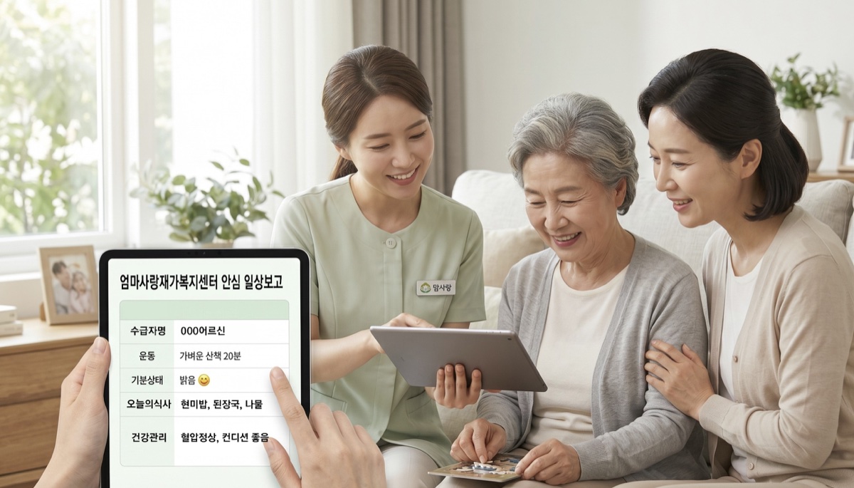 보호자 안심 일상 보고